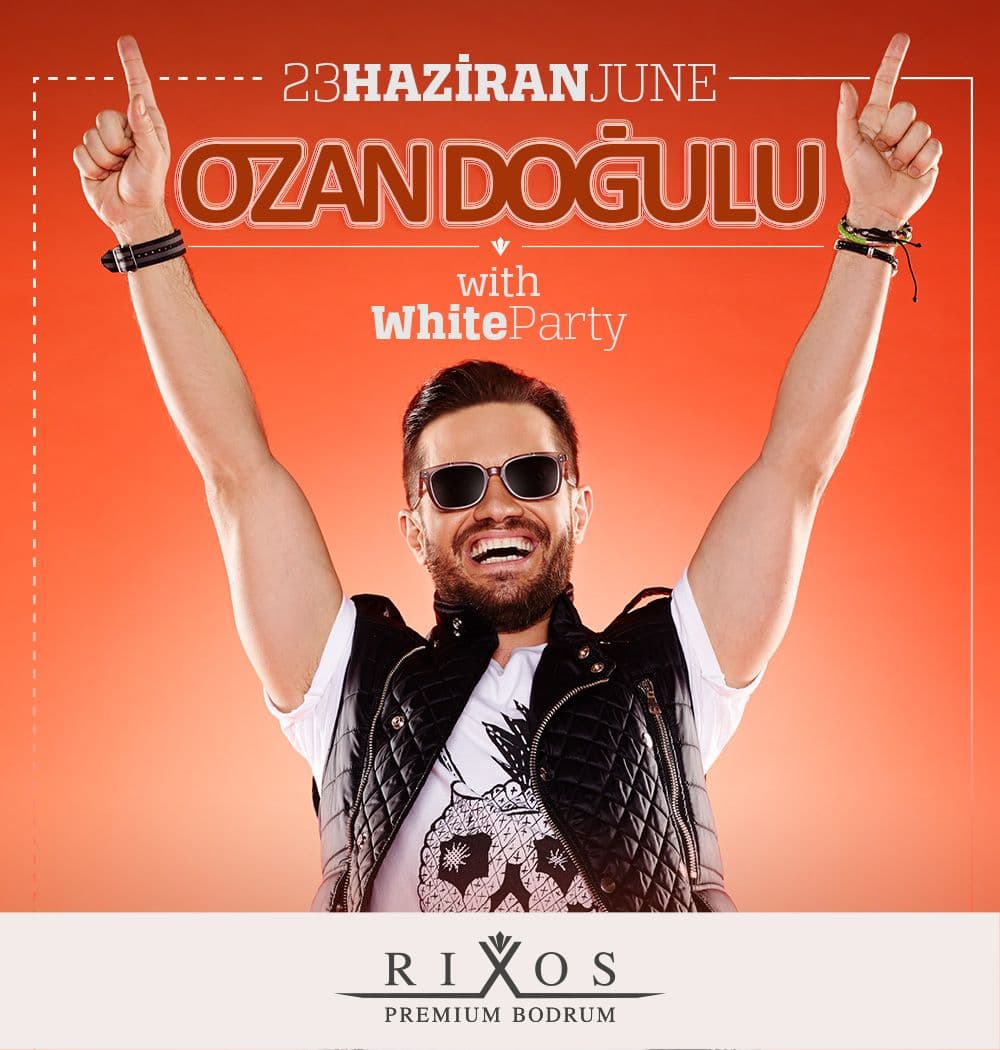 Rixos Premium Bodrum White Party etkinlik duyurusu sosyal medya görseli